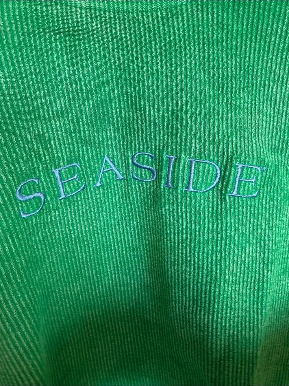 Seaside Green Corded Crewneck Sweater - Picture 3 of 4